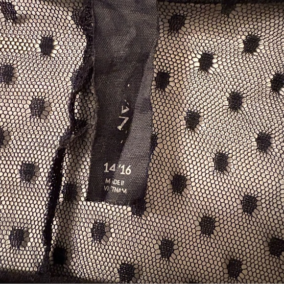 Sheer Black Polka Dot Blouse - Picture 2 of 4